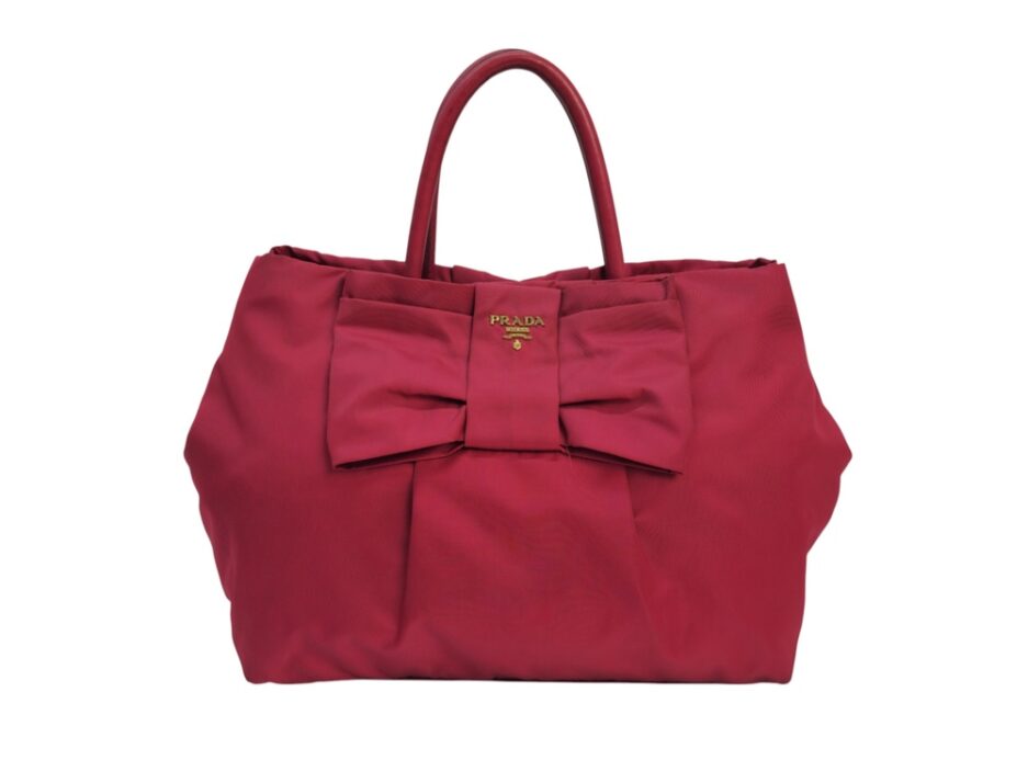 Prada borsa in nylon di colore fucsia