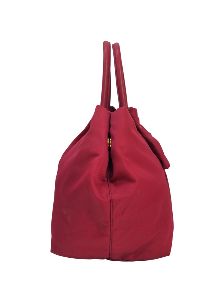 Prada borsa in nylon di colore fucsia - immagine 11