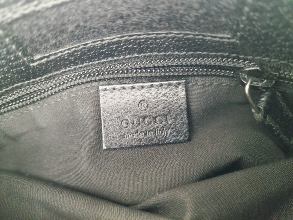 Gucci Messenger in tela Nera e Pelle - immagine 12