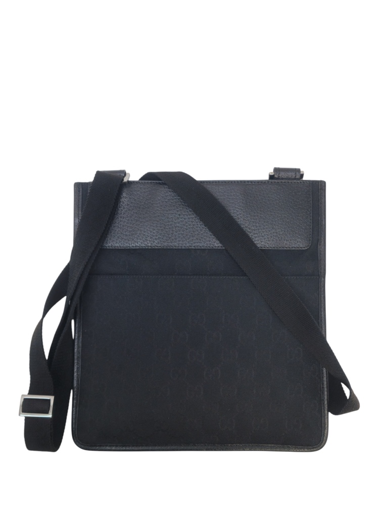 Gucci Messenger in tela Nera e Pelle - immagine 2