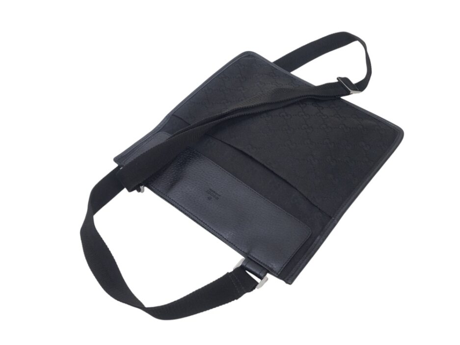 Gucci Messenger in tela Nera e Pelle - immagine 9