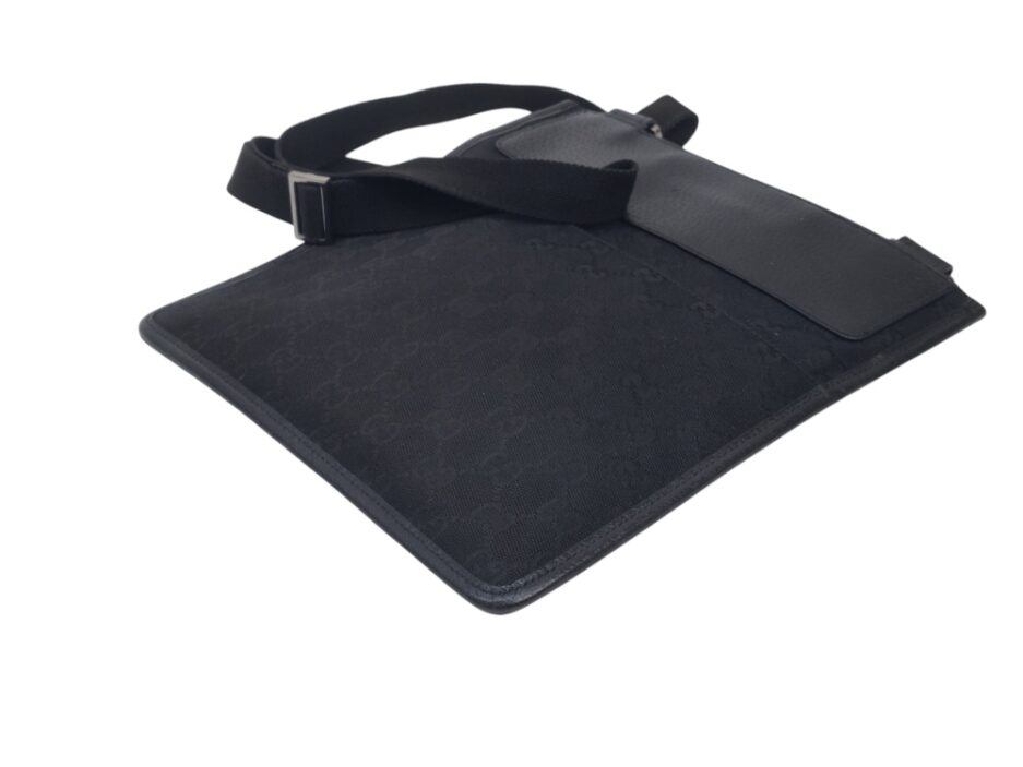 Gucci Messenger in tela Nera e Pelle - immagine 7