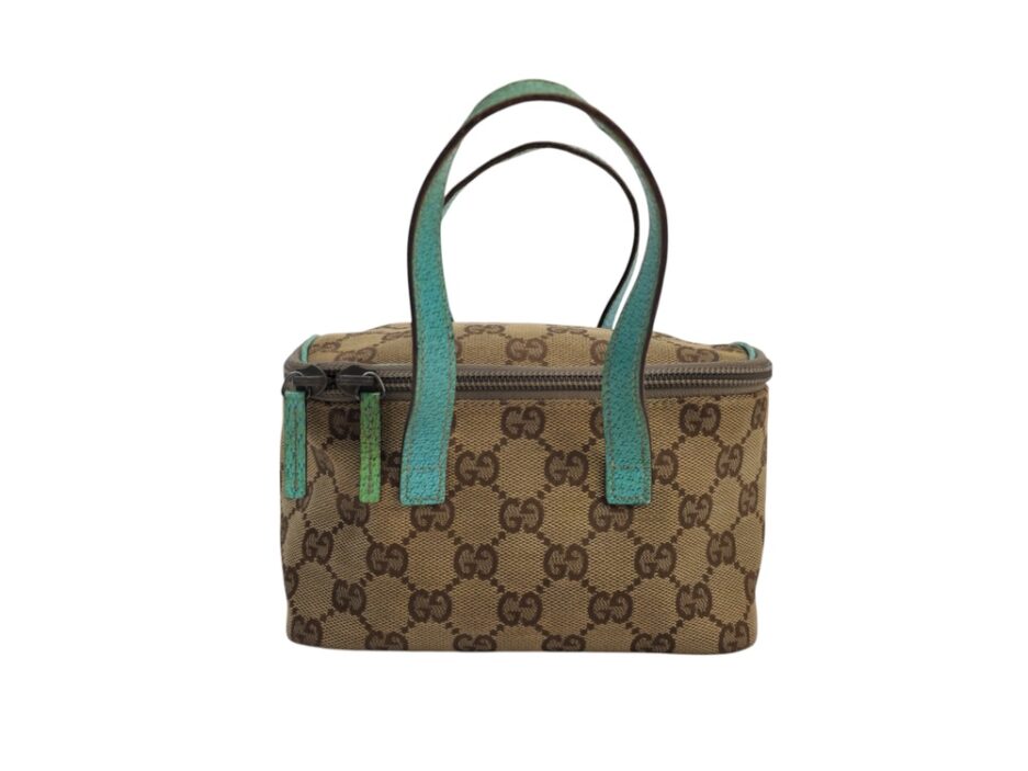 Gucci Borsa Pouch in tela GG e Pelle