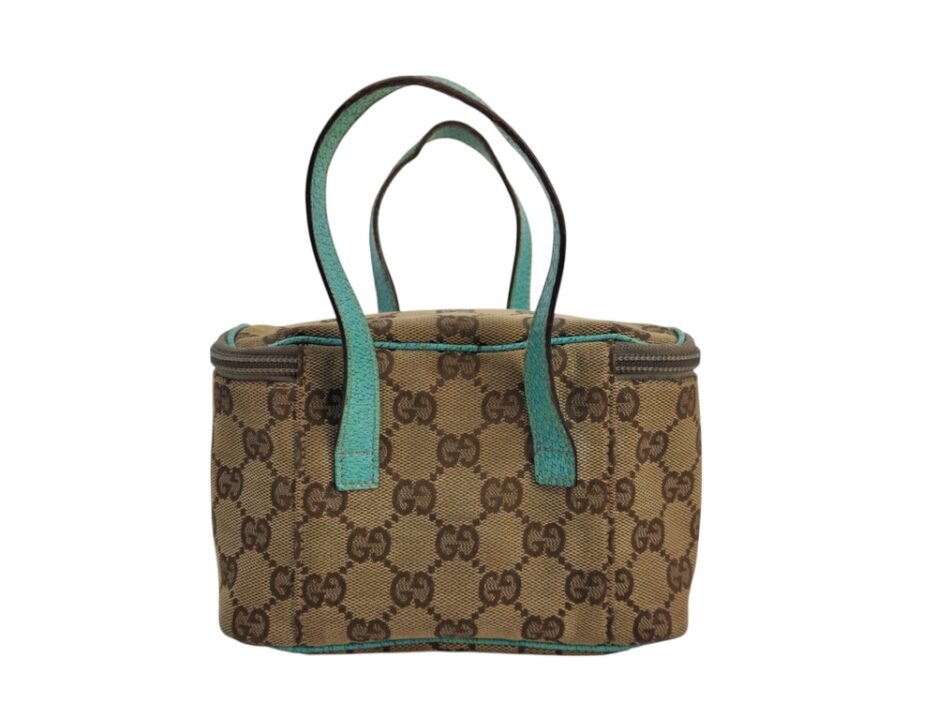 Gucci Borsa Pouch in tela GG e Pelle - immagine 3