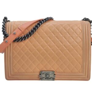 Chanel Borsa Boy Jumbo in Pelle Rosa