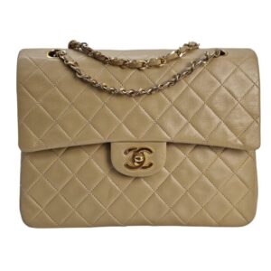 Chanel Timeless Double Flap Beige