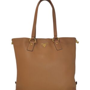 Prada Tote Borsa in Pelle Marrone