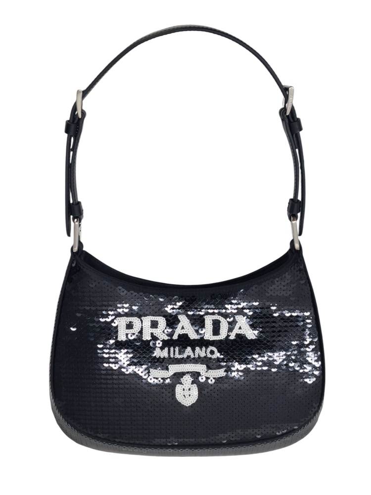 Prada Borsa Cleo in Paillettes Nera Limited Edition