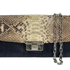 Dior Wallet on Chain in Pelle Esotica
