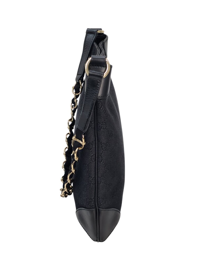 Gucci borsa a spalla in tela rifiniture in pelle - immagine 6