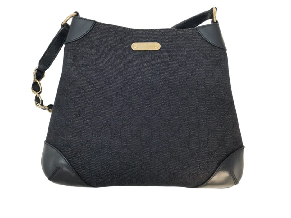 Gucci borsa a spalla in tela rifiniture in pelle - immagine 7