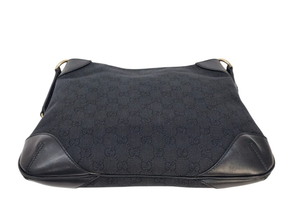 Gucci borsa a spalla in tela rifiniture in pelle - immagine 9