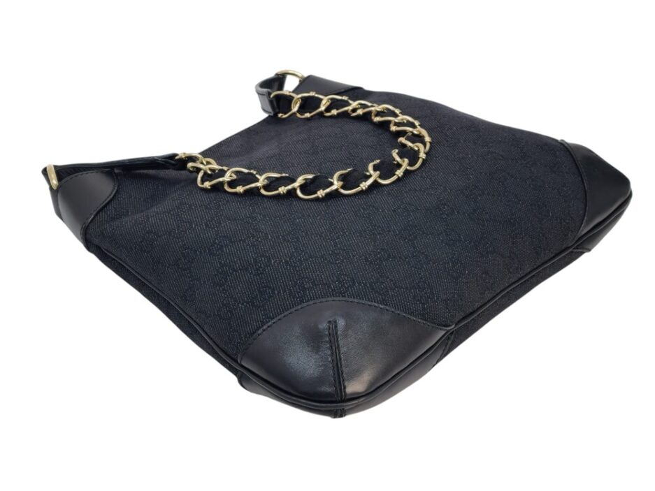 Gucci borsa a spalla in tela rifiniture in pelle - immagine 13