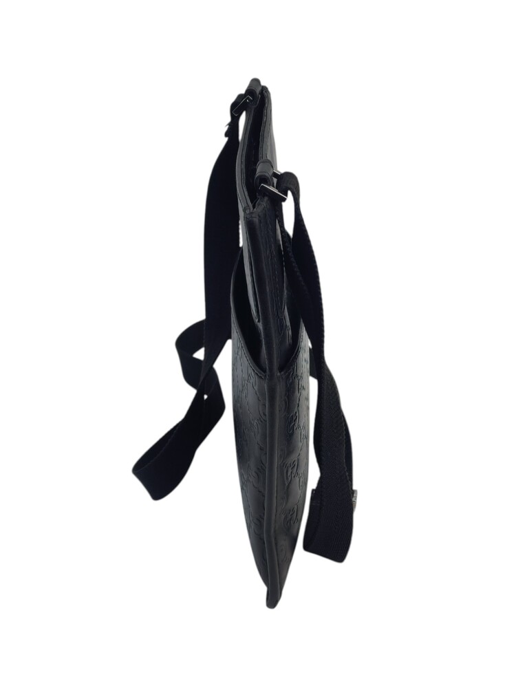 Gucci Borsa Messenger in pelle Guccissima Nera - immagine 5