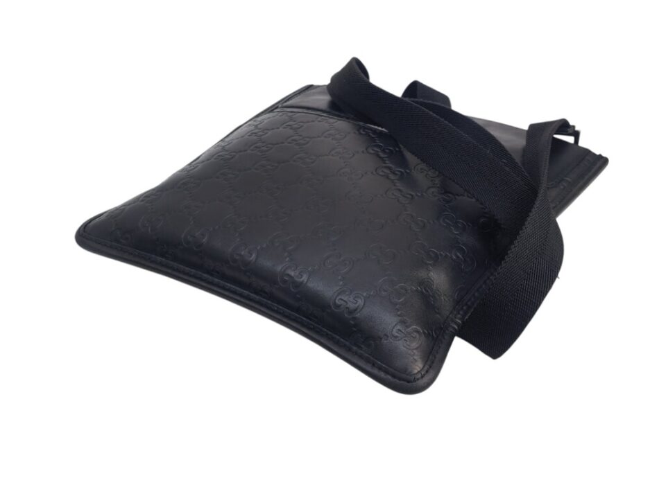 Gucci Borsa Messenger in pelle Guccissima Nera - immagine 12