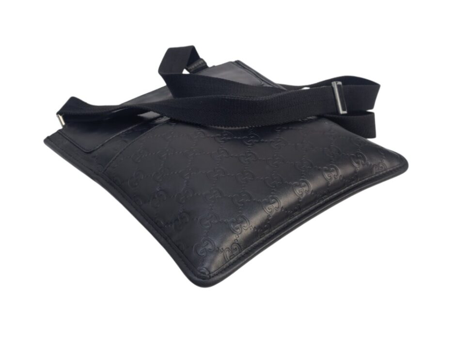 Gucci Borsa Messenger in pelle Guccissima Nera - immagine 13