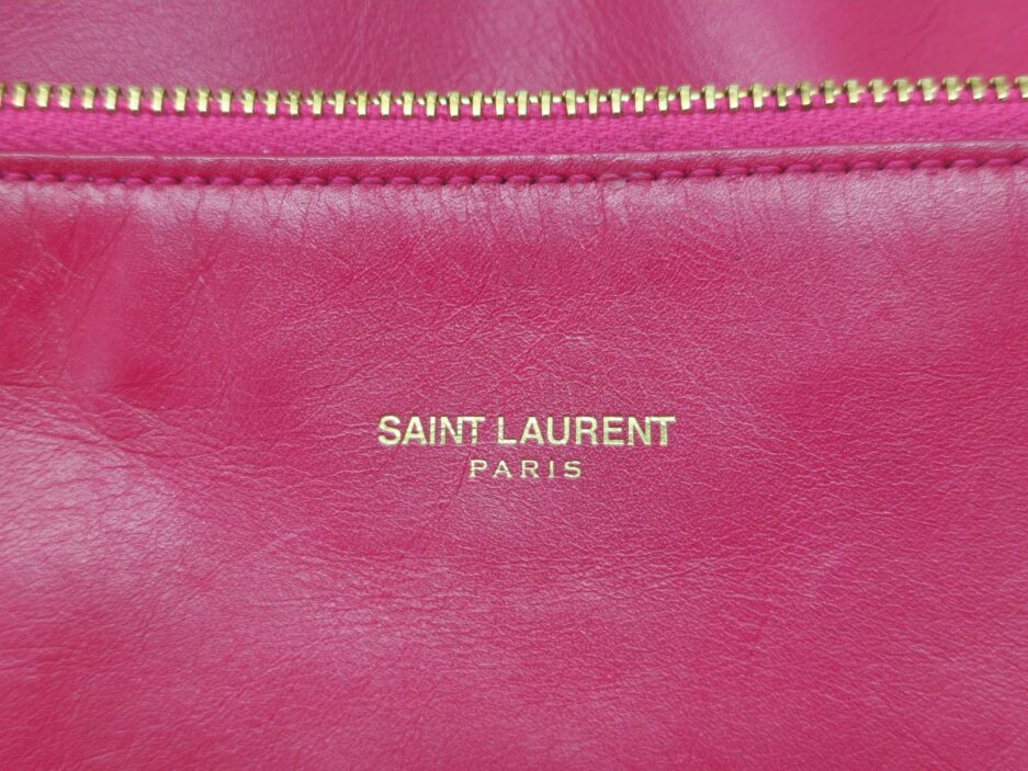 Yves Saint Laurent shopper in pelle fucsia - immagine 12