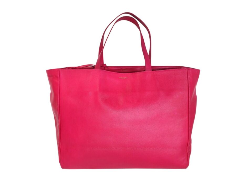 Yves Saint Laurent shopper in pelle fucsia - immagine 2
