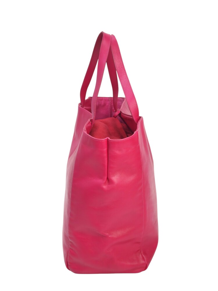 Yves Saint Laurent shopper in pelle fucsia - immagine 4