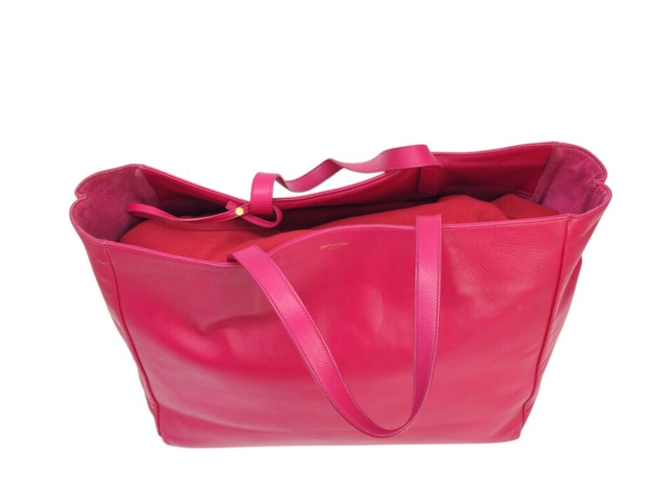 Yves Saint Laurent shopper in pelle fucsia - immagine 5