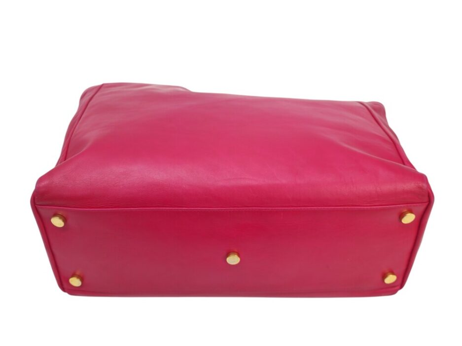 Yves Saint Laurent shopper in pelle fucsia - immagine 6