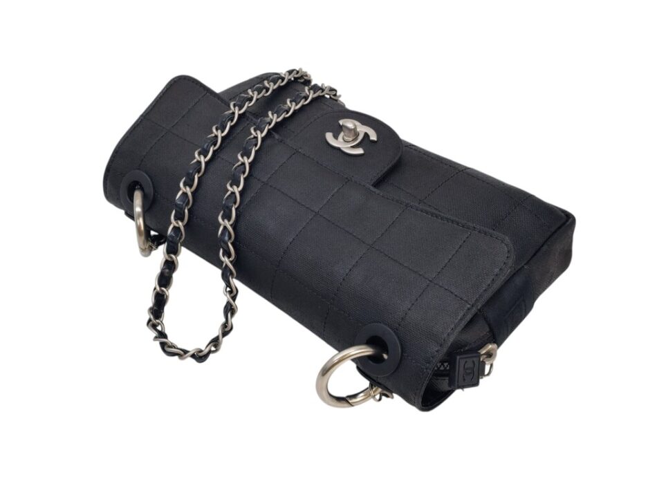 Chanel Choco Bar Sport in tela nera - immagine 7