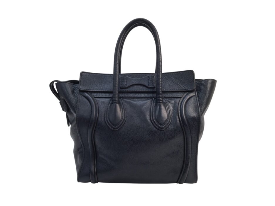 Celine Luggage micro in pelle nera - immagine 2