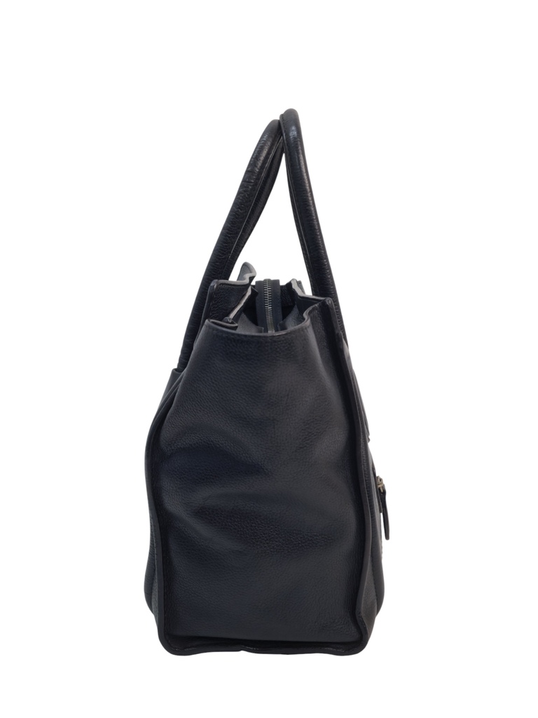 Celine Luggage micro in pelle nera - immagine 3