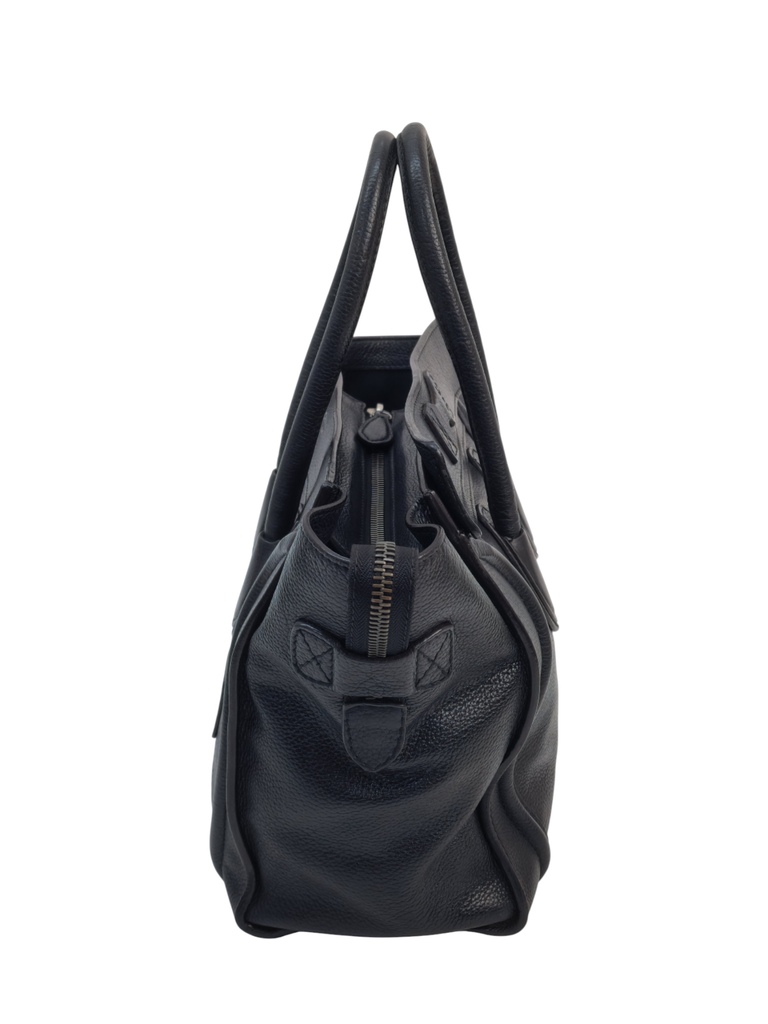 Celine Luggage micro in pelle nera - immagine 4