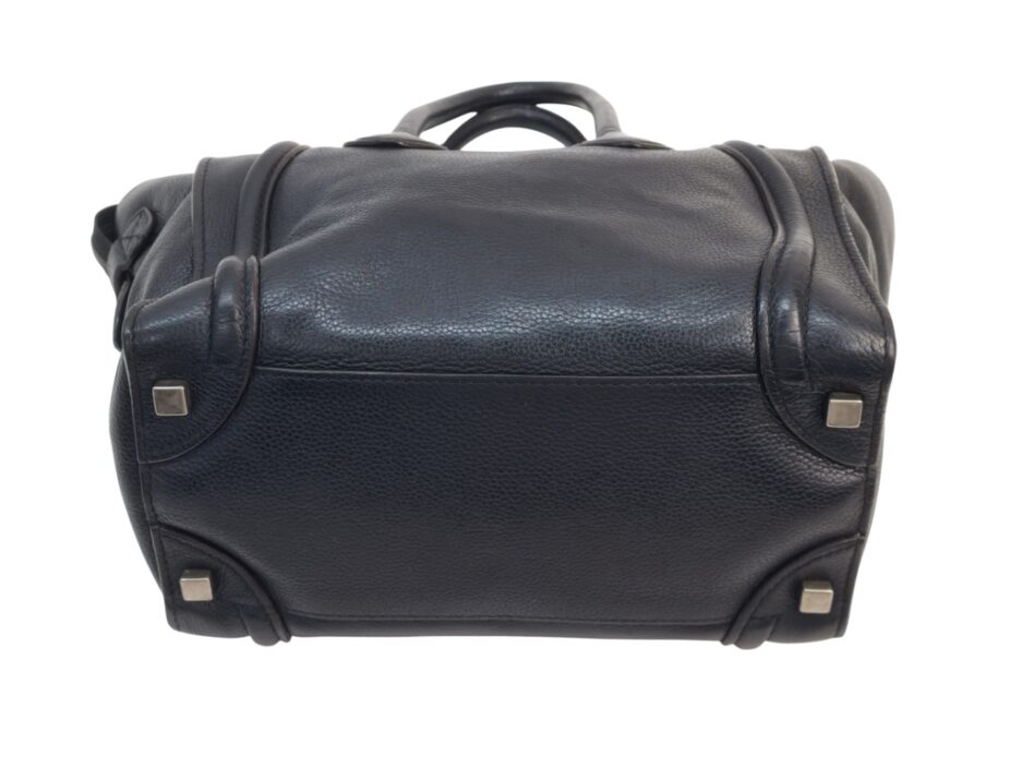 Celine Luggage micro in pelle nera - immagine 6