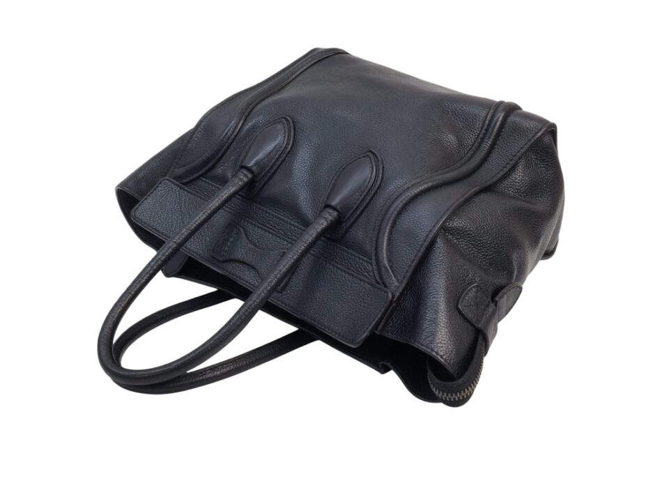 Celine Luggage micro in pelle nera - immagine 8