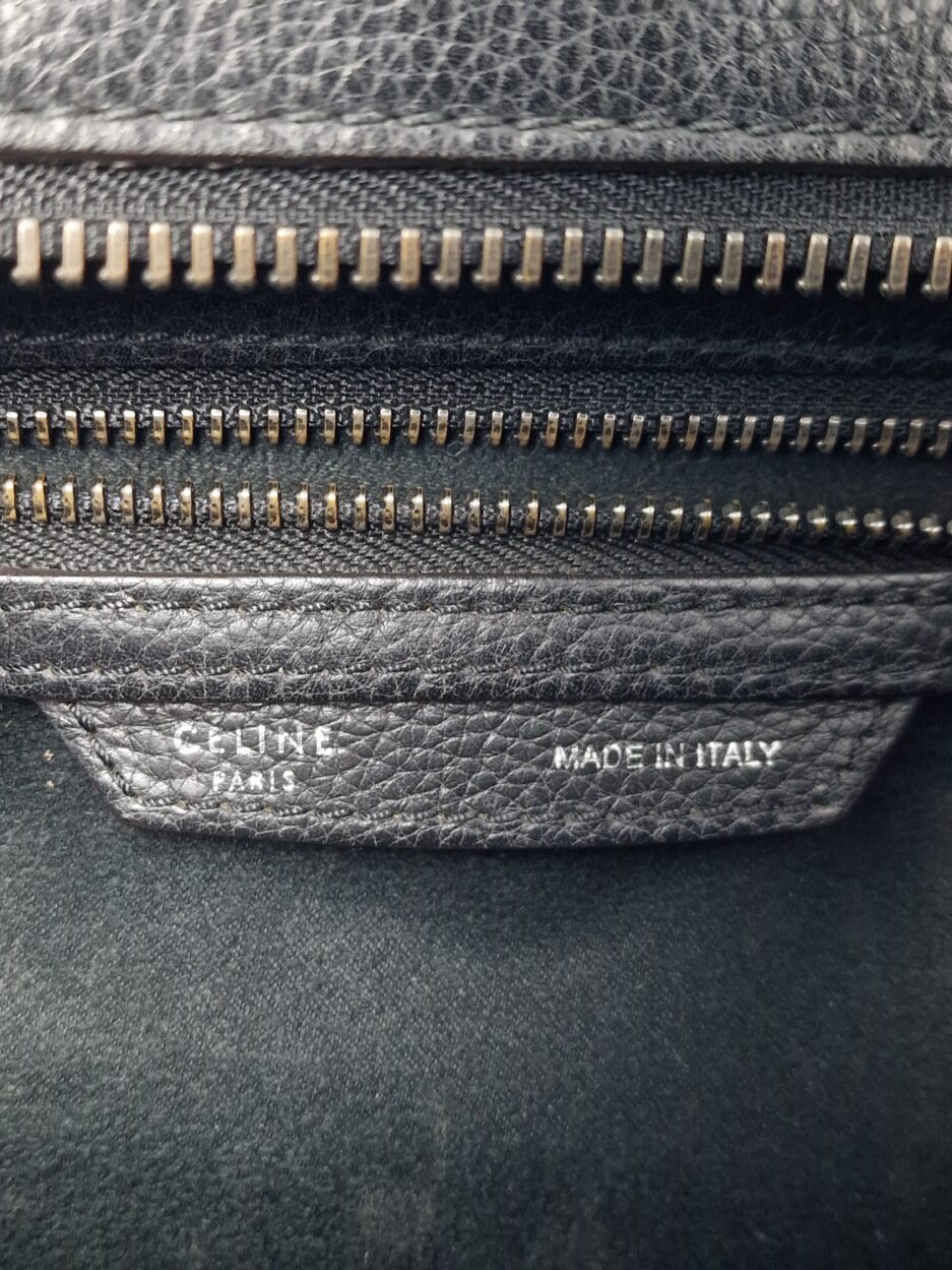 Celine Luggage micro in pelle nera - immagine 13