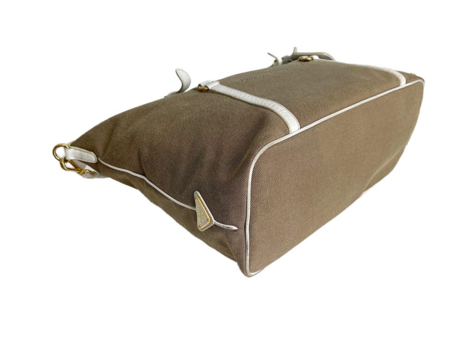 Prada borsa a spalla in tela jacquard - immagine 8