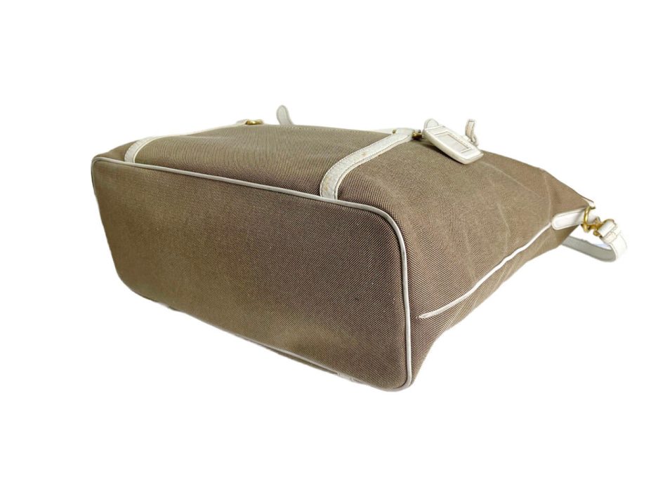 Prada borsa a spalla in tela jacquard - immagine 9