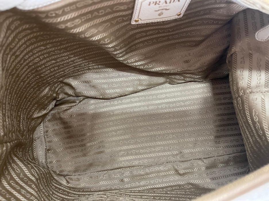 Prada borsa a spalla in tela jacquard - immagine 10