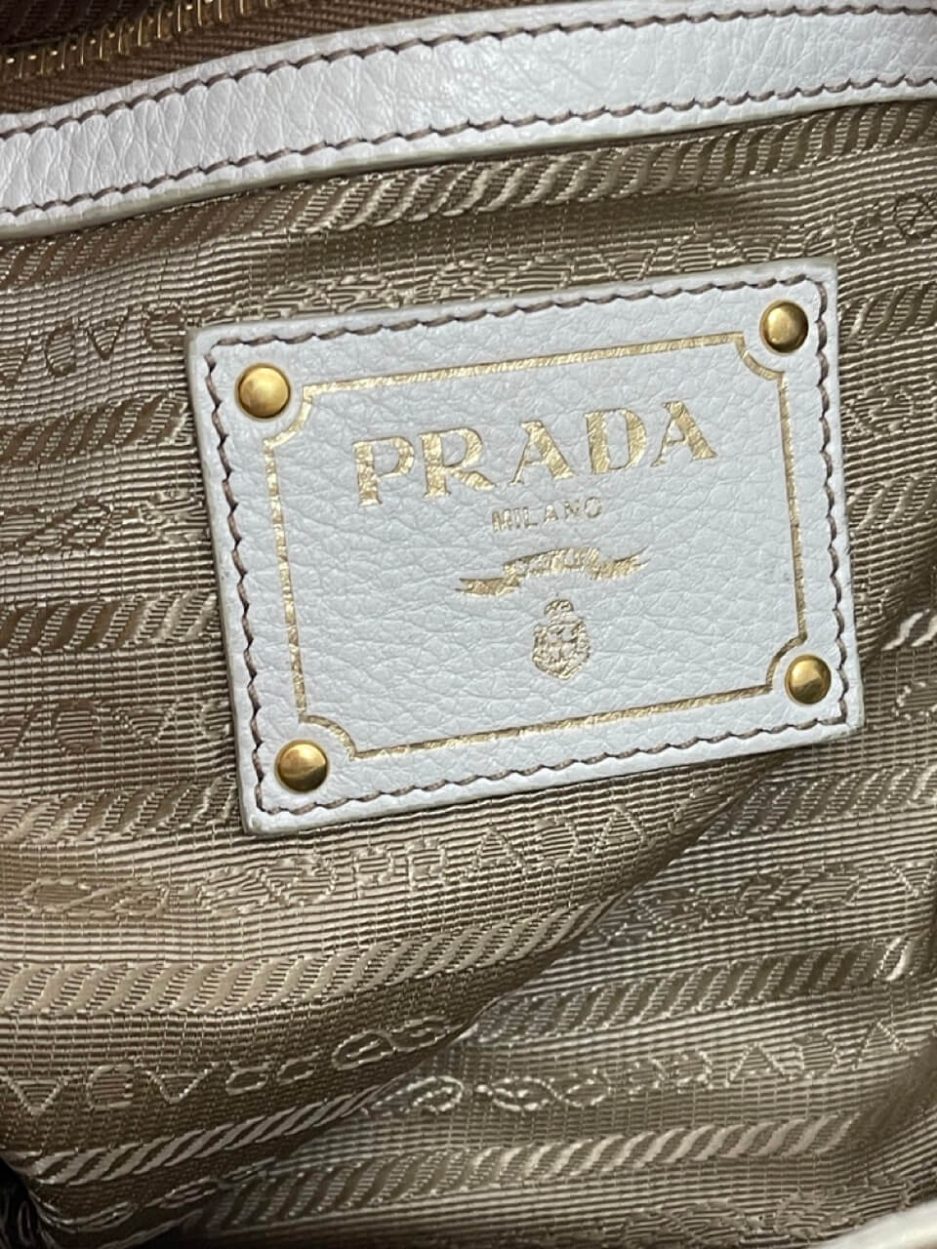 Prada borsa a spalla in tela jacquard - immagine 11