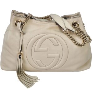 Gucci Borsa Soho in pelle Bianca