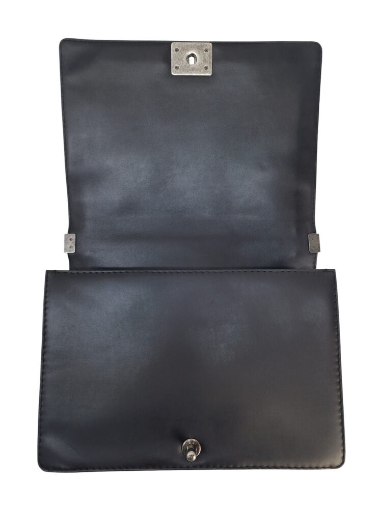 Chanel Borsa Boy Jumbo in Pelle Nera - immagine 6