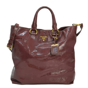 Prada tote bag in pelle verniciata