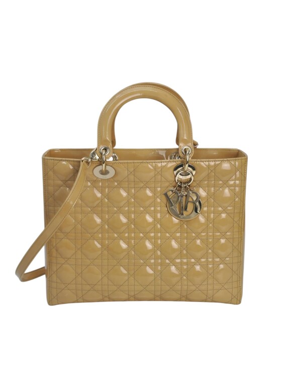 Christian Dior Borsa Lady Dior Grande Vernice