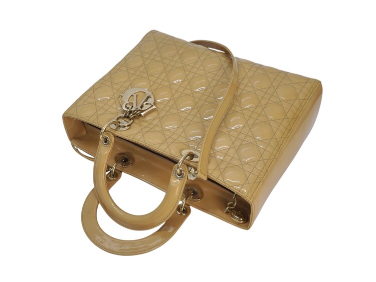 Christian Dior Borsa Lady Dior Grande Vernice - immagine 9