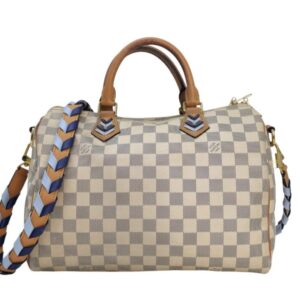Louis Vuitton Damier Azur Braided Speedy Bandouliere 30